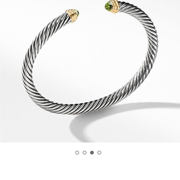 David Yurman Cable Classics Bracelet - 5mm width, Peridot stone - Picture 3 of 4